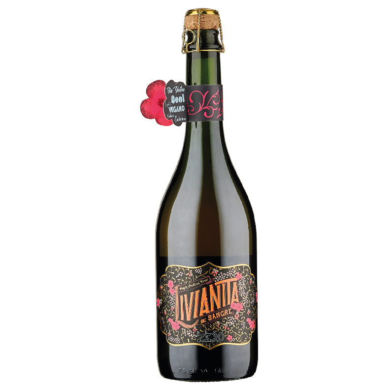 Livianita de Sangre, brut zero, gluten free, vegano, flor de sauco, de hibiscus, murta